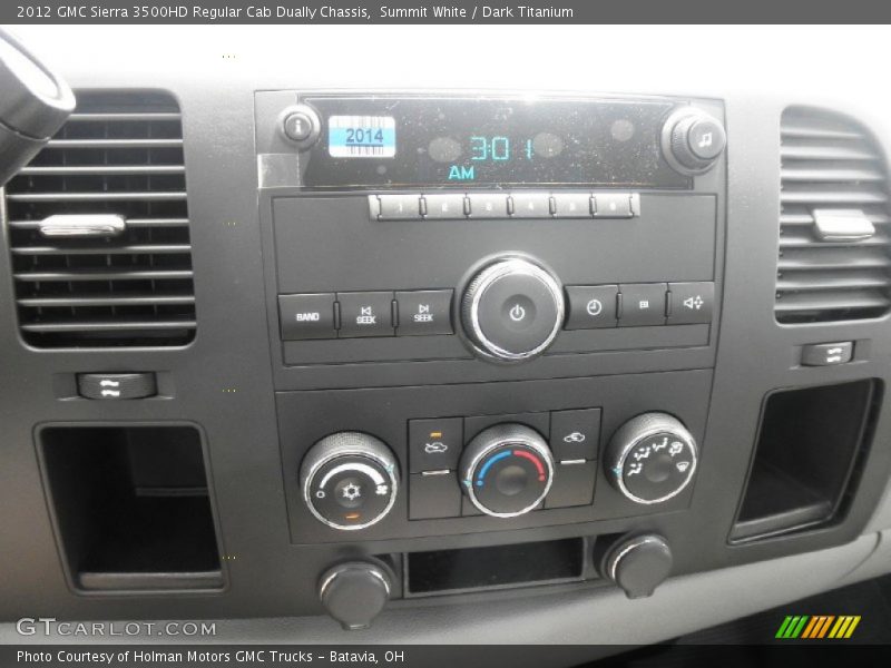 Summit White / Dark Titanium 2012 GMC Sierra 3500HD Regular Cab Dually Chassis