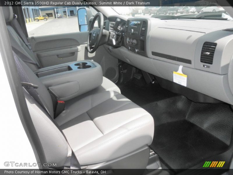 Summit White / Dark Titanium 2012 GMC Sierra 3500HD Regular Cab Dually Chassis