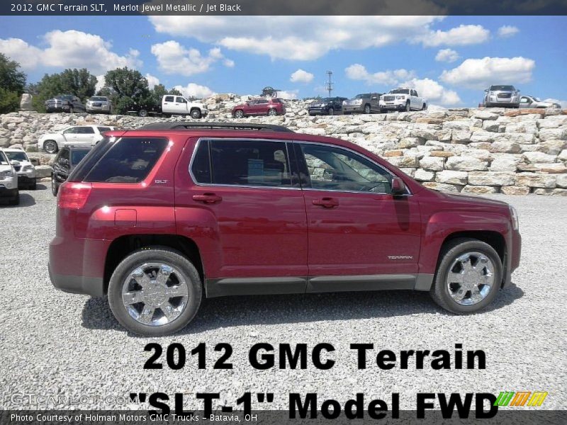 Merlot Jewel Metallic / Jet Black 2012 GMC Terrain SLT