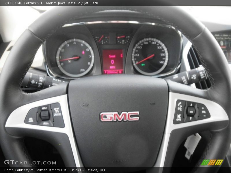 Merlot Jewel Metallic / Jet Black 2012 GMC Terrain SLT