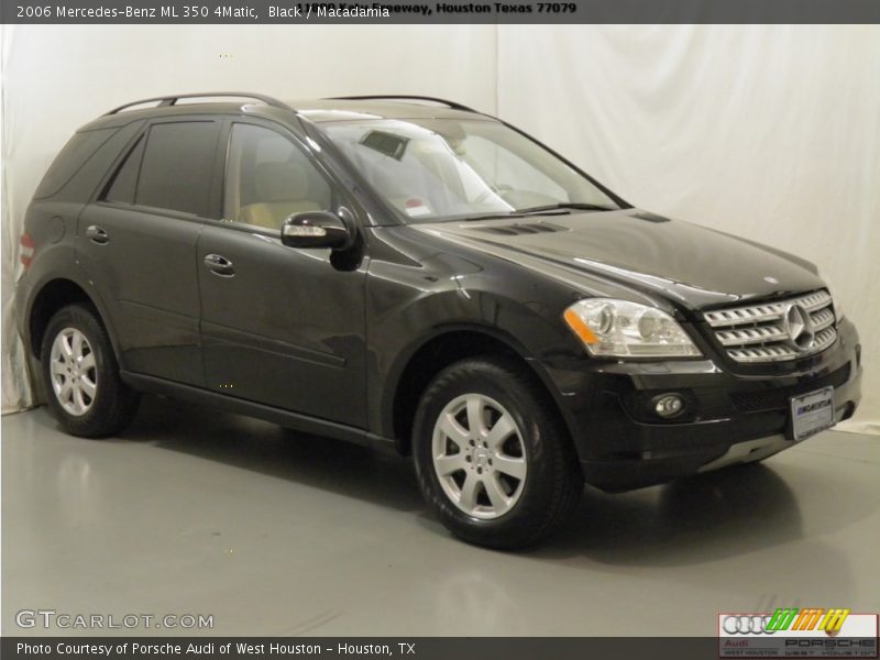 Black / Macadamia 2006 Mercedes-Benz ML 350 4Matic