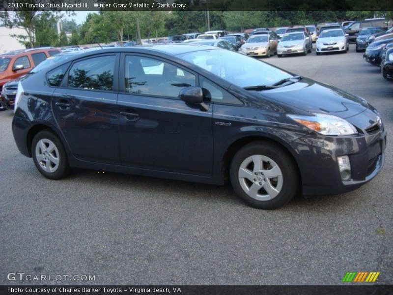 Winter Gray Metallic / Dark Gray 2010 Toyota Prius Hybrid III