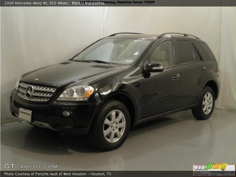 Black / Macadamia 2006 Mercedes-Benz ML 350 4Matic
