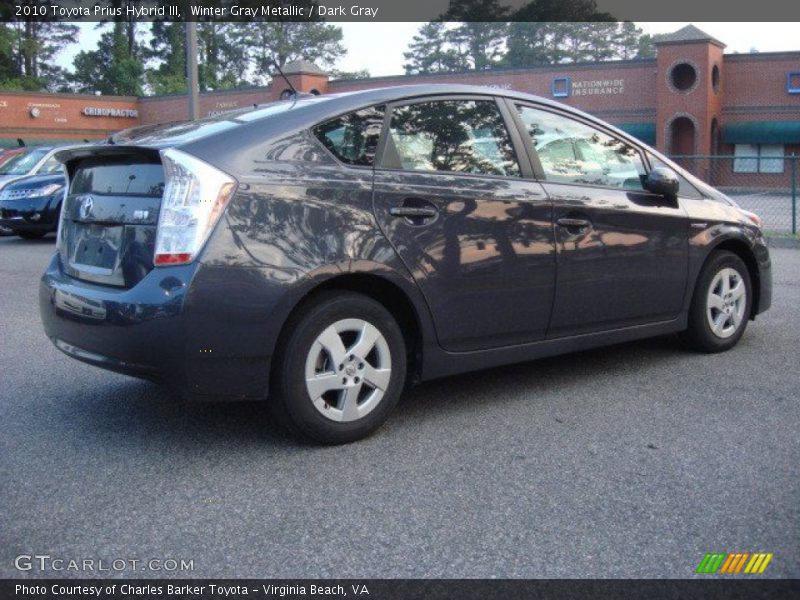 Winter Gray Metallic / Dark Gray 2010 Toyota Prius Hybrid III