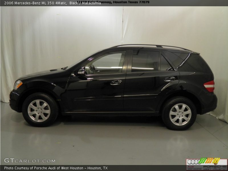 Black / Macadamia 2006 Mercedes-Benz ML 350 4Matic