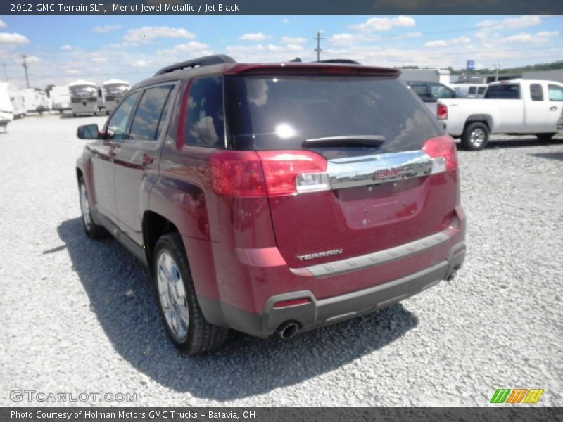 Merlot Jewel Metallic / Jet Black 2012 GMC Terrain SLT