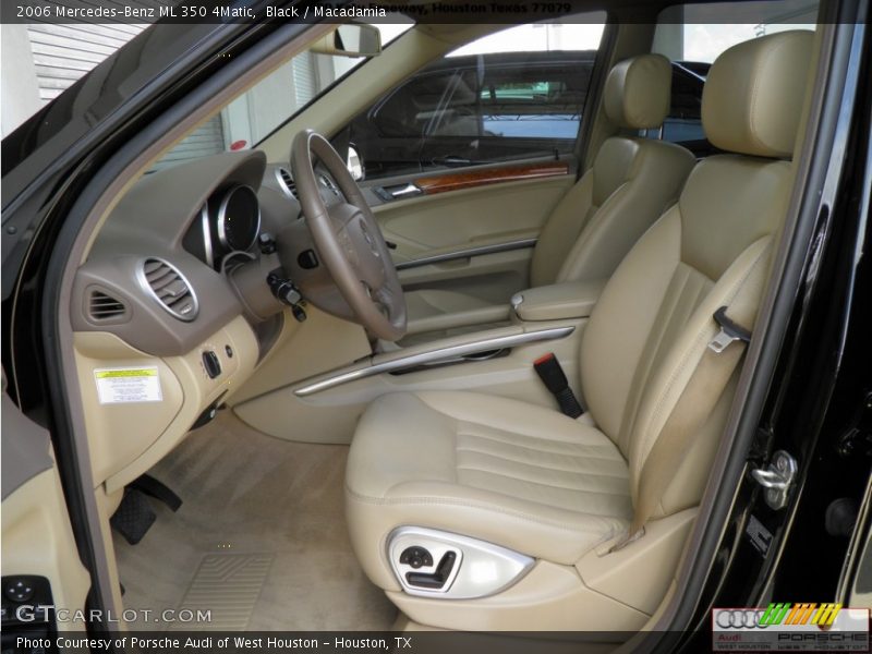 Black / Macadamia 2006 Mercedes-Benz ML 350 4Matic