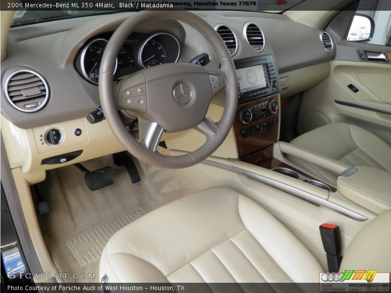 Black / Macadamia 2006 Mercedes-Benz ML 350 4Matic