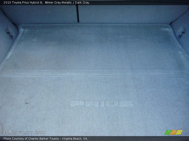 Winter Gray Metallic / Dark Gray 2010 Toyota Prius Hybrid III