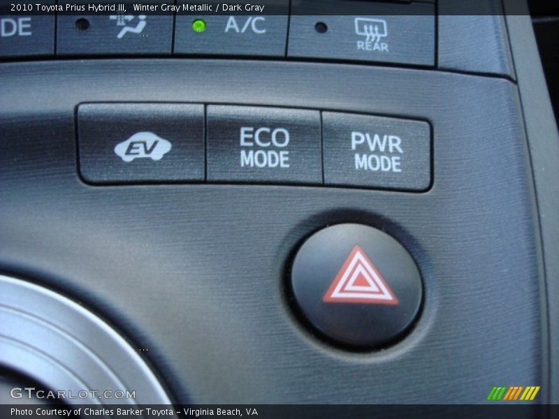 Winter Gray Metallic / Dark Gray 2010 Toyota Prius Hybrid III