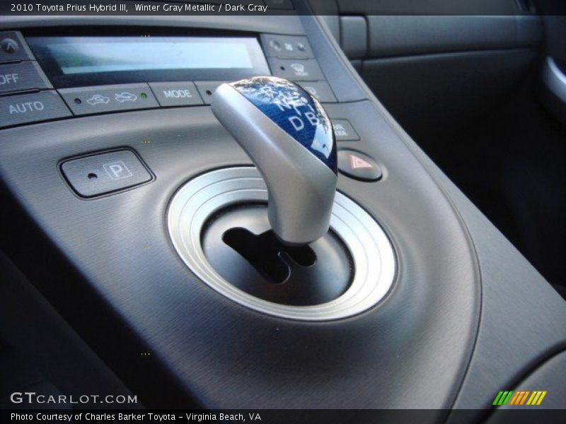 Winter Gray Metallic / Dark Gray 2010 Toyota Prius Hybrid III