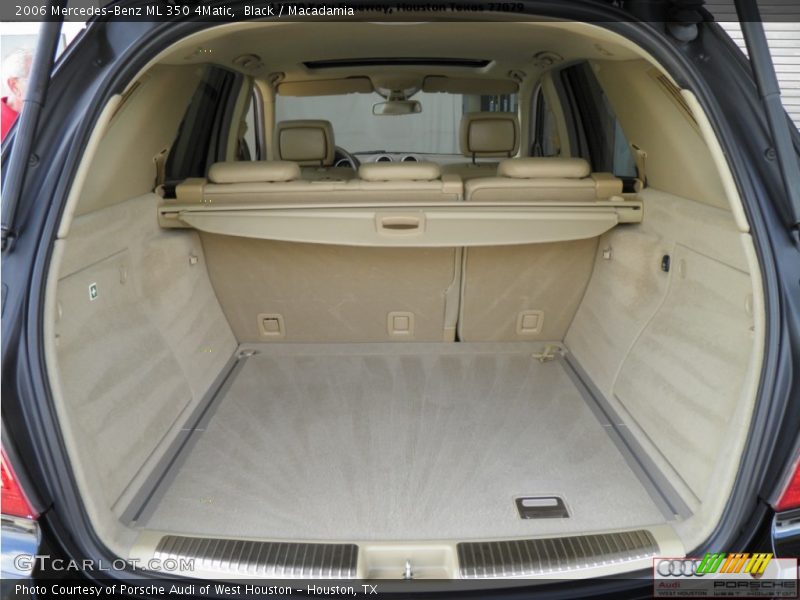 Black / Macadamia 2006 Mercedes-Benz ML 350 4Matic