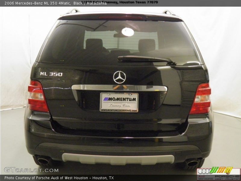 Black / Macadamia 2006 Mercedes-Benz ML 350 4Matic