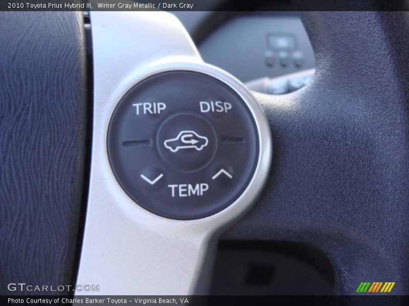Winter Gray Metallic / Dark Gray 2010 Toyota Prius Hybrid III