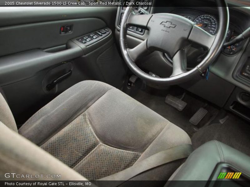 Sport Red Metallic / Dark Charcoal 2005 Chevrolet Silverado 1500 LS Crew Cab