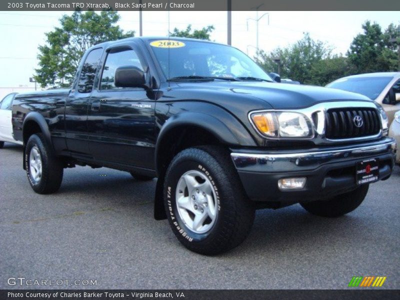 Black Sand Pearl / Charcoal 2003 Toyota Tacoma TRD Xtracab
