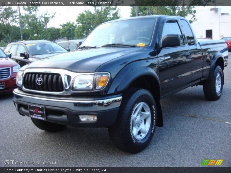 Black Sand Pearl / Charcoal 2003 Toyota Tacoma TRD Xtracab