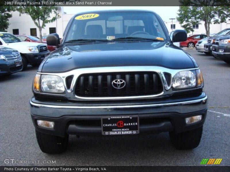 Black Sand Pearl / Charcoal 2003 Toyota Tacoma TRD Xtracab