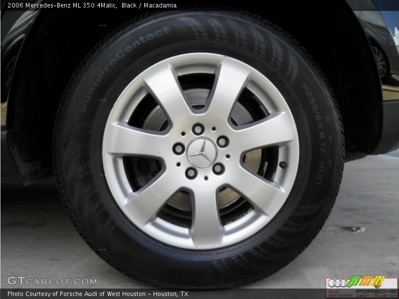 Black / Macadamia 2006 Mercedes-Benz ML 350 4Matic