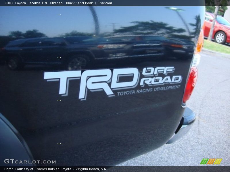 Black Sand Pearl / Charcoal 2003 Toyota Tacoma TRD Xtracab
