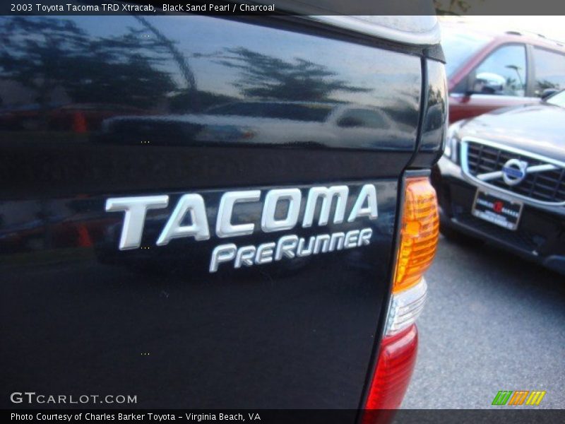 Black Sand Pearl / Charcoal 2003 Toyota Tacoma TRD Xtracab