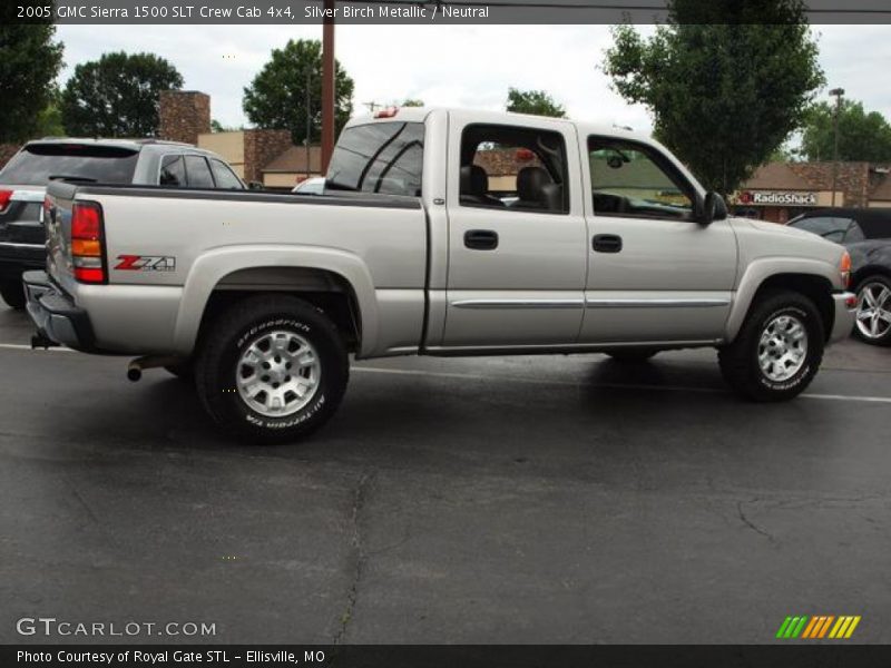 Silver Birch Metallic / Neutral 2005 GMC Sierra 1500 SLT Crew Cab 4x4