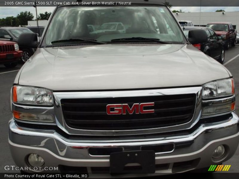 Silver Birch Metallic / Neutral 2005 GMC Sierra 1500 SLT Crew Cab 4x4