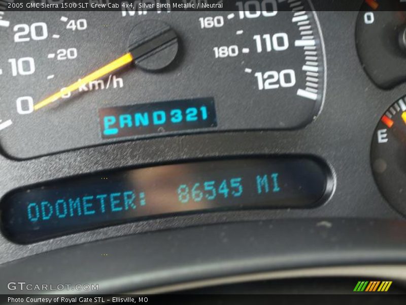 Silver Birch Metallic / Neutral 2005 GMC Sierra 1500 SLT Crew Cab 4x4