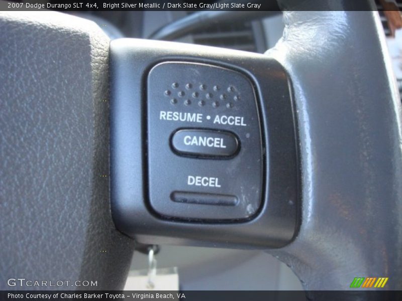 Bright Silver Metallic / Dark Slate Gray/Light Slate Gray 2007 Dodge Durango SLT 4x4