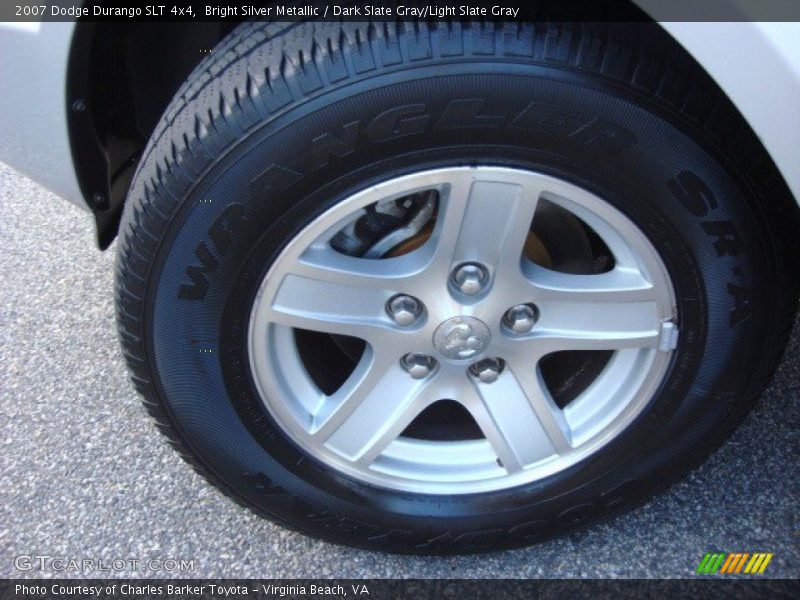 Bright Silver Metallic / Dark Slate Gray/Light Slate Gray 2007 Dodge Durango SLT 4x4