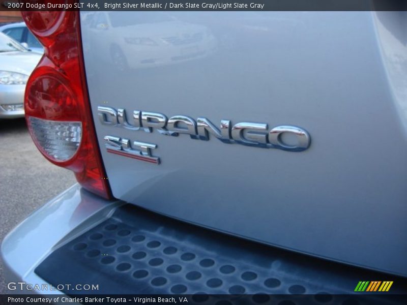 Bright Silver Metallic / Dark Slate Gray/Light Slate Gray 2007 Dodge Durango SLT 4x4