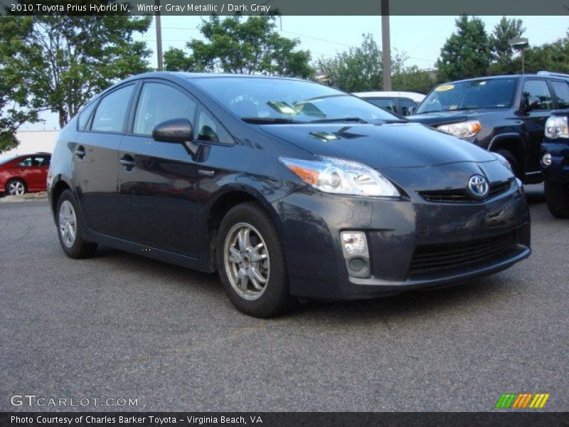 Winter Gray Metallic / Dark Gray 2010 Toyota Prius Hybrid IV
