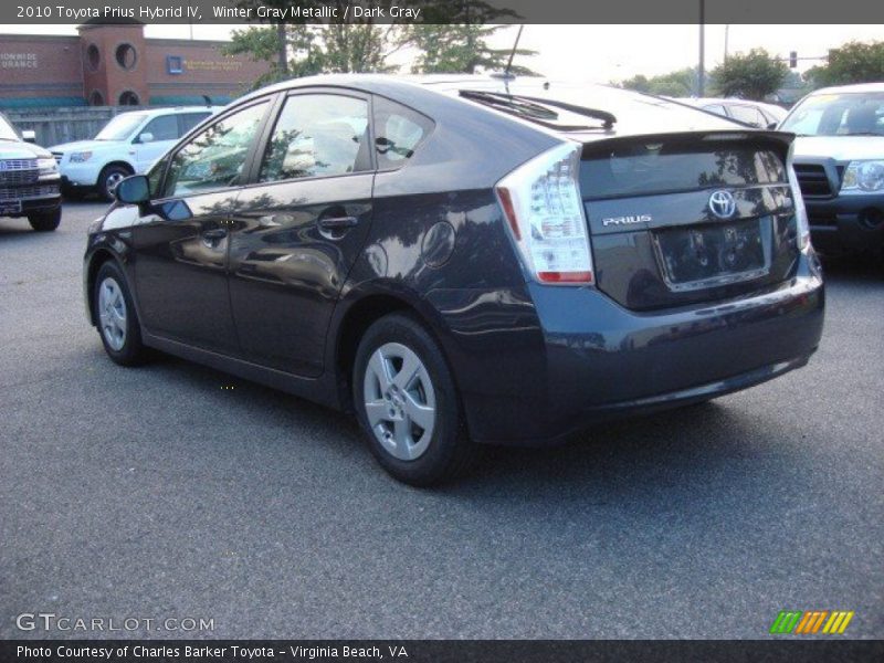 Winter Gray Metallic / Dark Gray 2010 Toyota Prius Hybrid IV