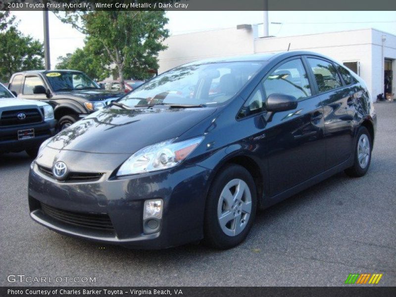 Winter Gray Metallic / Dark Gray 2010 Toyota Prius Hybrid IV