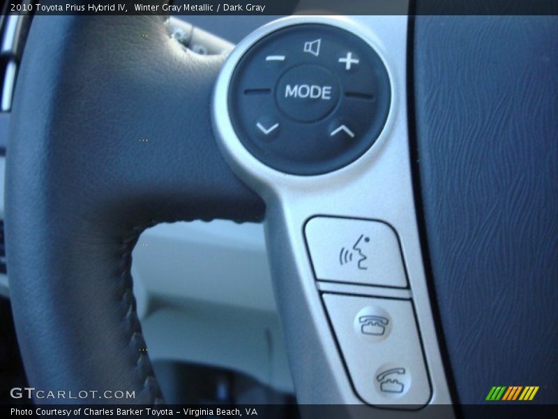 Winter Gray Metallic / Dark Gray 2010 Toyota Prius Hybrid IV