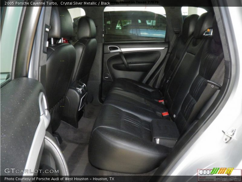 Crystal Silver Metallic / Black 2005 Porsche Cayenne Turbo