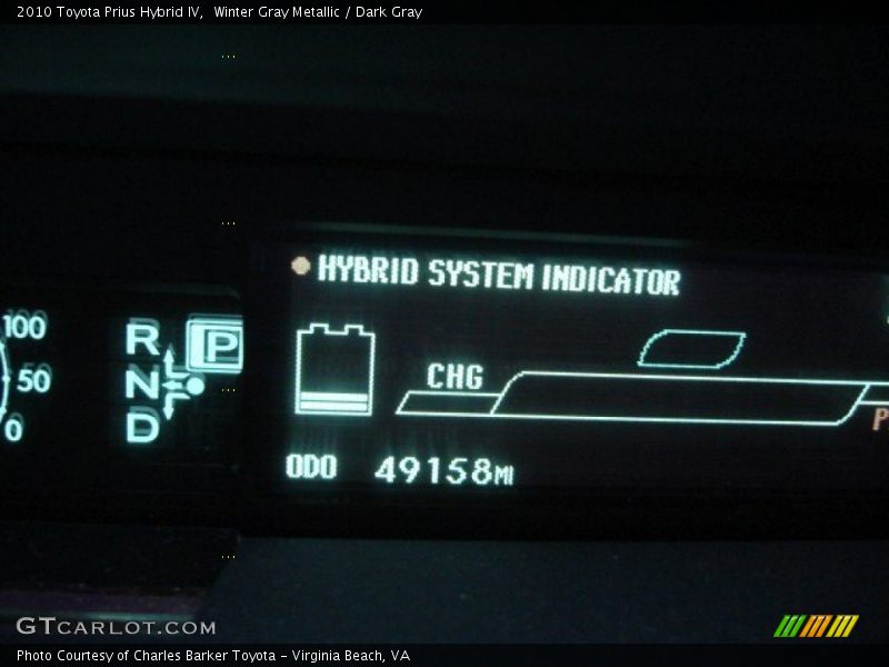 Winter Gray Metallic / Dark Gray 2010 Toyota Prius Hybrid IV