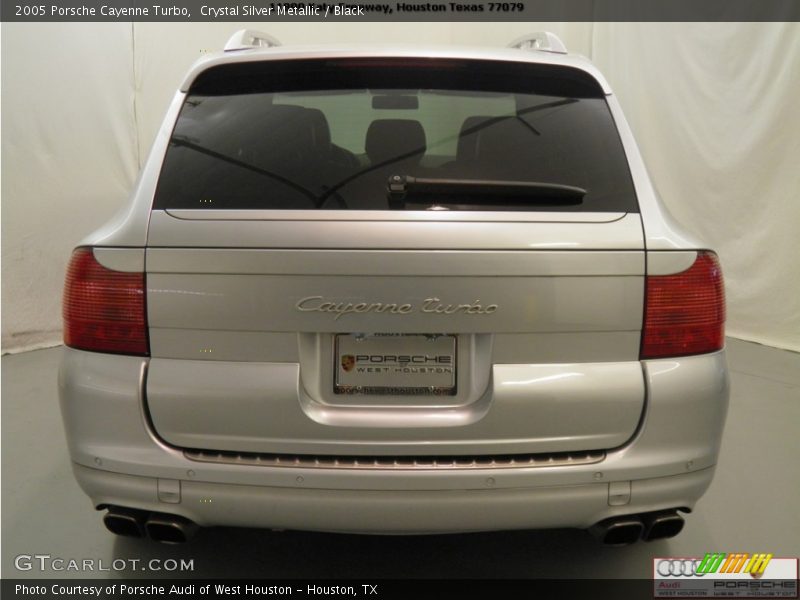 Crystal Silver Metallic / Black 2005 Porsche Cayenne Turbo