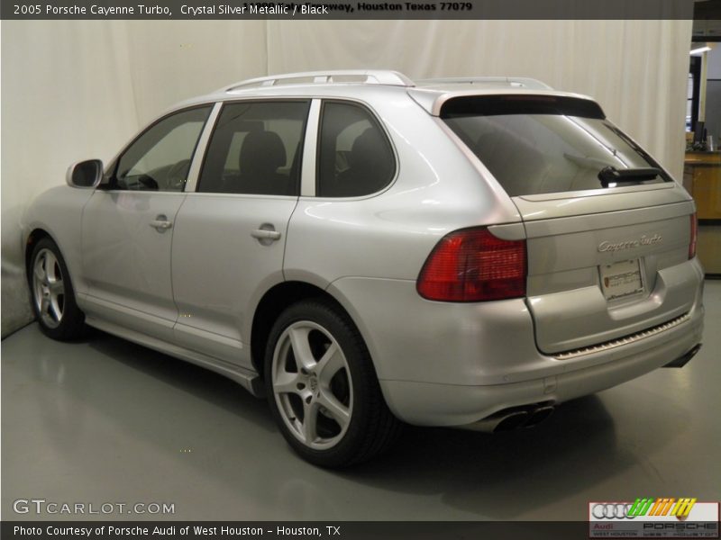 Crystal Silver Metallic / Black 2005 Porsche Cayenne Turbo