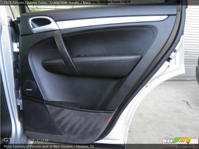 Crystal Silver Metallic / Black 2005 Porsche Cayenne Turbo