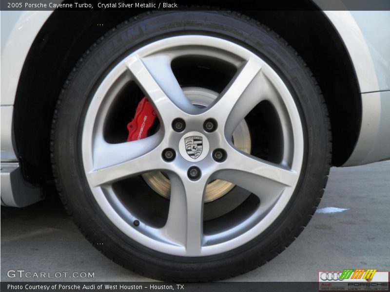 Crystal Silver Metallic / Black 2005 Porsche Cayenne Turbo