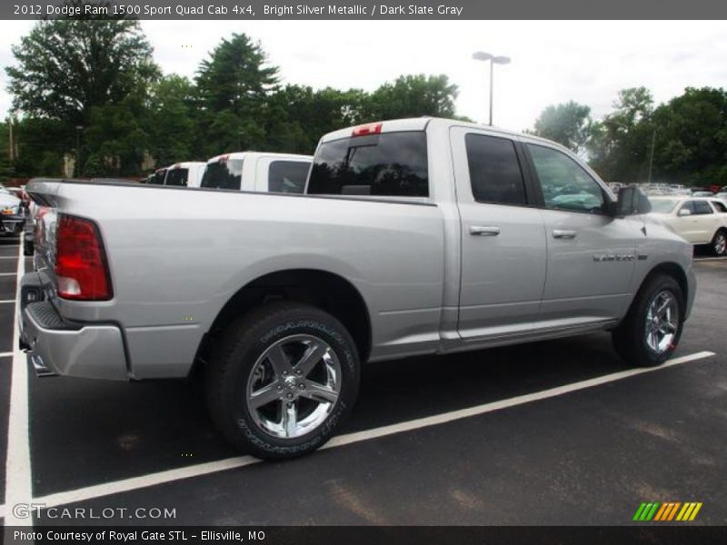 Bright Silver Metallic / Dark Slate Gray 2012 Dodge Ram 1500 Sport Quad Cab 4x4