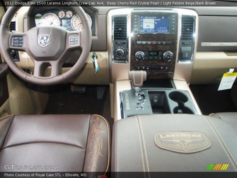 Dashboard of 2012 Ram 1500 Laramie Longhorn Crew Cab 4x4