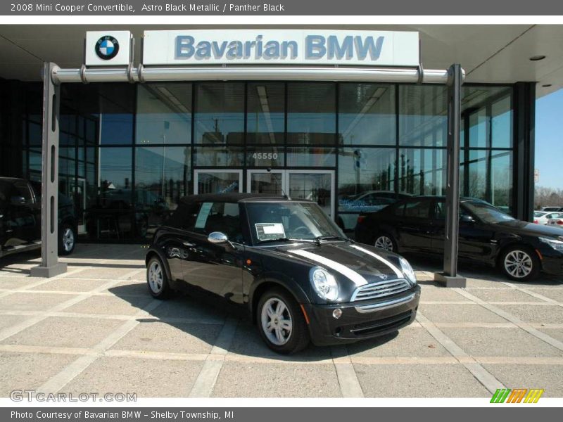 Astro Black Metallic / Panther Black 2008 Mini Cooper Convertible