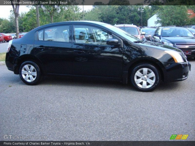 Super Black / Beige 2008 Nissan Sentra 2.0