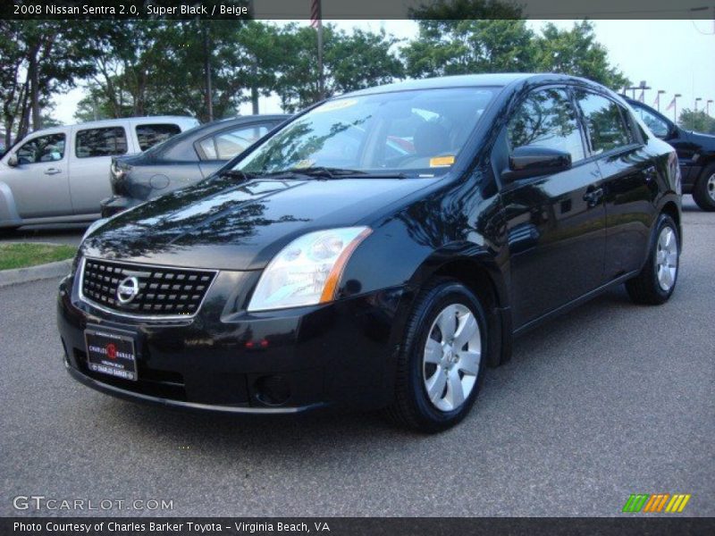 Super Black / Beige 2008 Nissan Sentra 2.0
