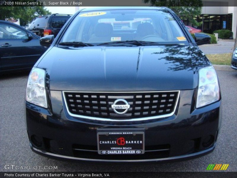 Super Black / Beige 2008 Nissan Sentra 2.0
