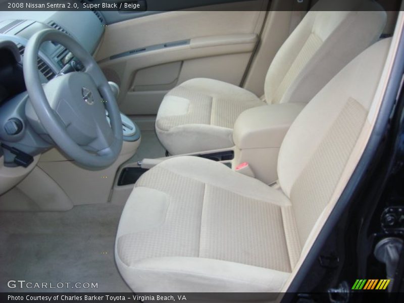 Super Black / Beige 2008 Nissan Sentra 2.0