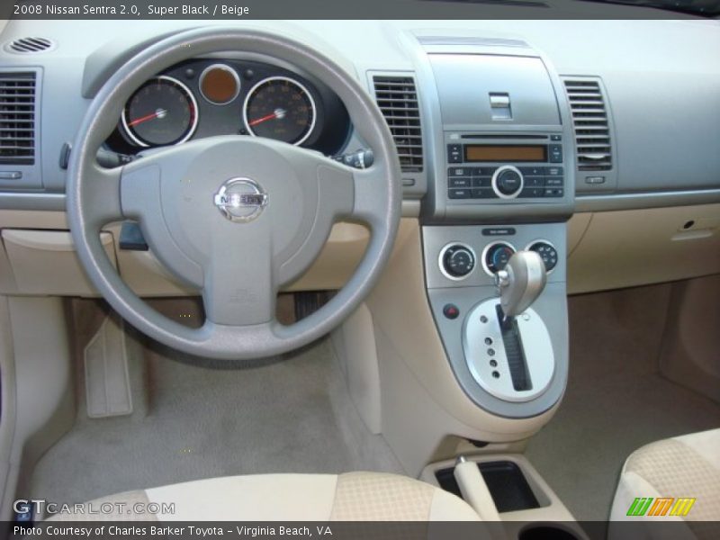 Super Black / Beige 2008 Nissan Sentra 2.0