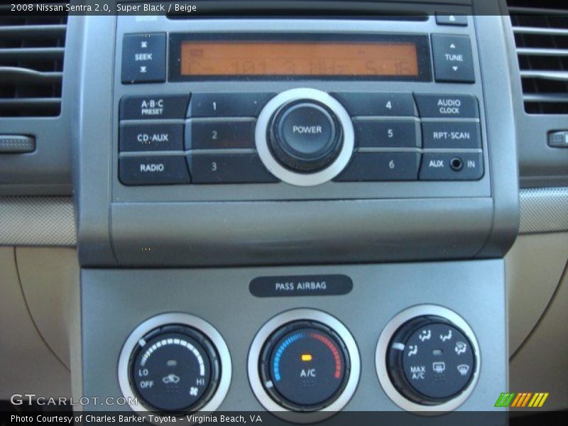 Super Black / Beige 2008 Nissan Sentra 2.0